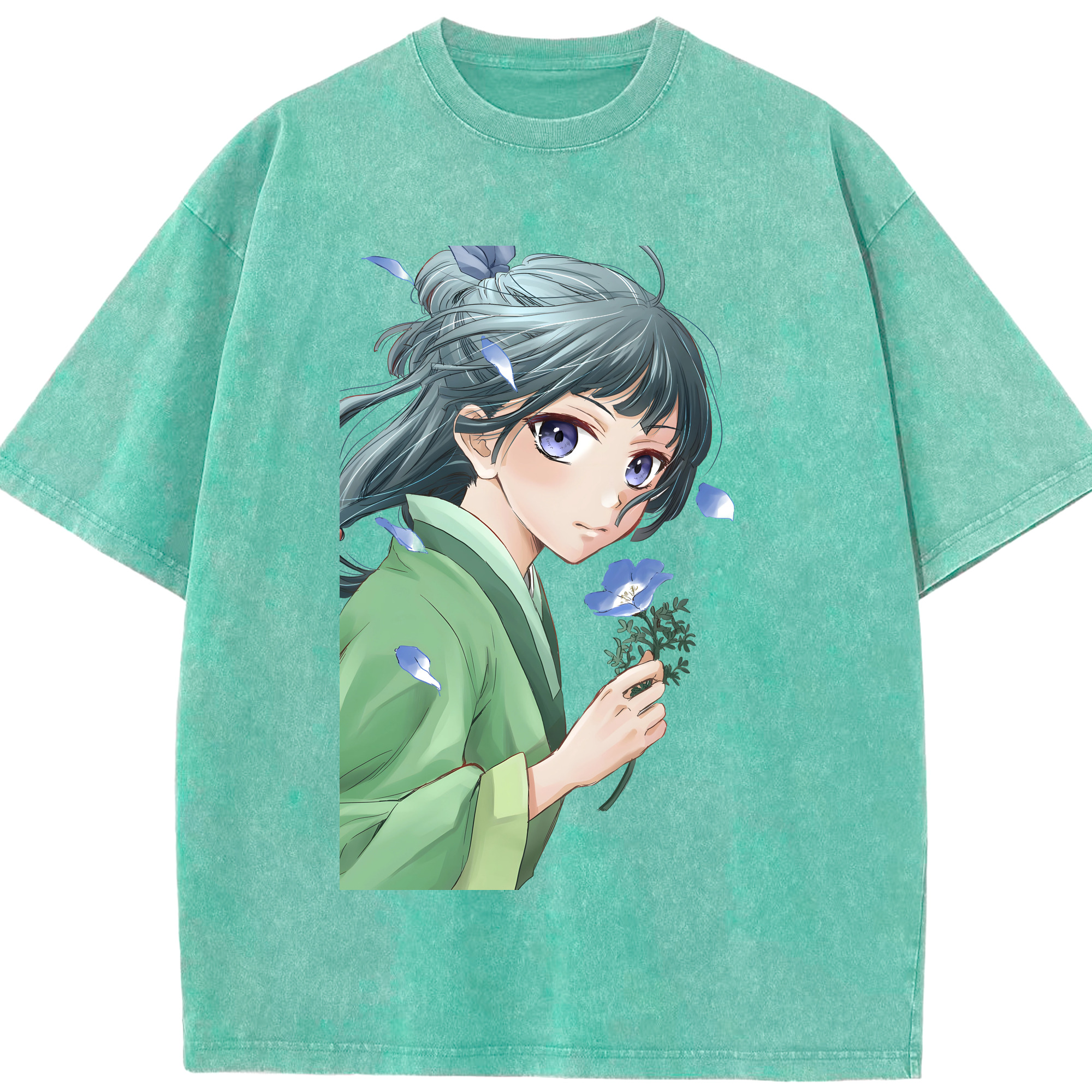 （画像用） 薬屋のひとりごと The Apothecary Diaries 綿100% ヴィンテージ風 半袖Tシャツ（フロントプリント）